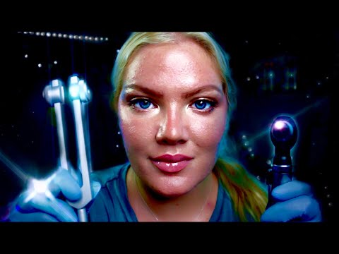 ASMR Next Level Otoscope Exam in the Dark | Super Up Close in Your Ears, Nose, Eyes