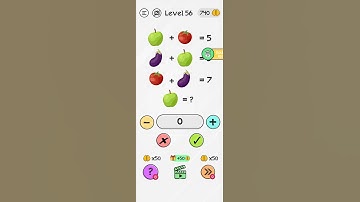Braindom Level 56 (Solve The Equation) Solution