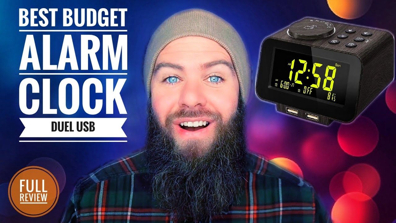 "Best Budget Friendly" ⏰ USCCE Digital Radio Alarm Clock with USB Ports