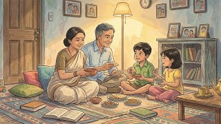 A Father’s Quiet Evening Return ❤️ | Desi Middle Class Life | Ghibli Style Story screenshot 2