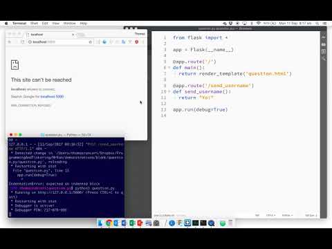 Flask Tutorial: question py