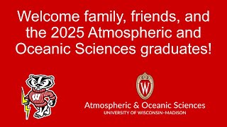 UW-AOS 2025 Graduation Ceremony