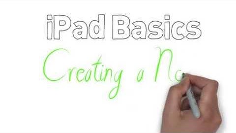 iPad Basics - Creating a Note in Evernote 6