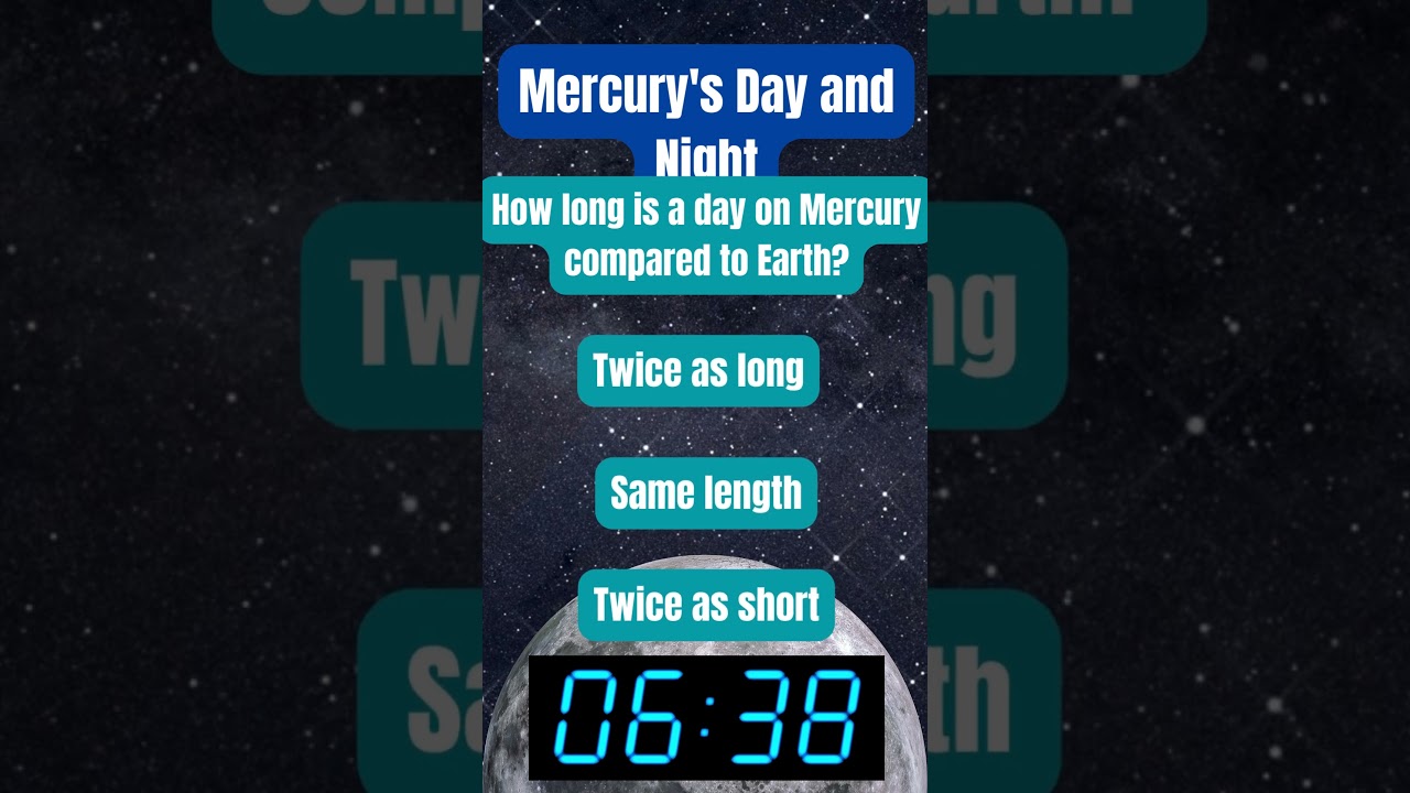 Mercury's Day and Night: Exploring the Planet's Day Length | Planet Quiz 