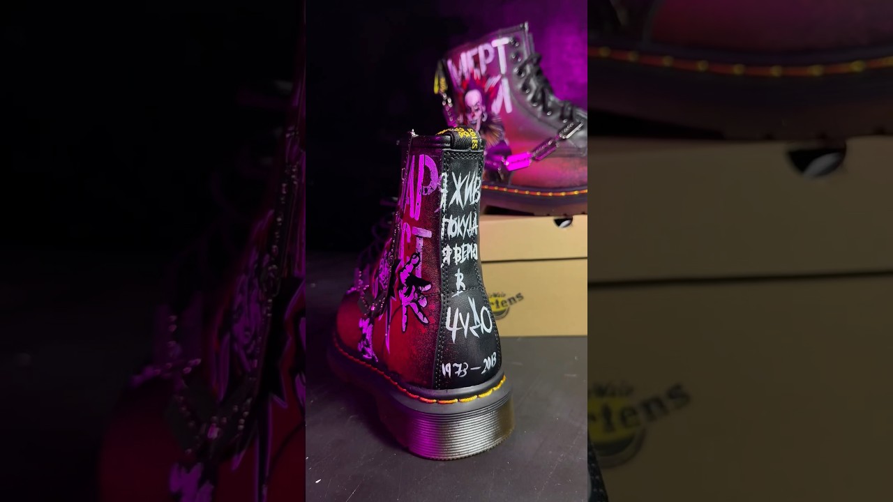 Наши первые кастомные ботинки!🔥 Заказать можно в вк/тг PUNK.CUSTOM 