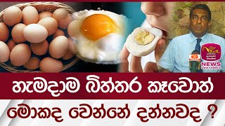 හැමදාම බිත්තර කෑවොත් මොකද වෙන්නේ දන්නවද ? | Rupavahini News screenshot 5