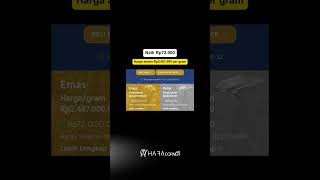 Antam Naik Rp72.000 Per Gram