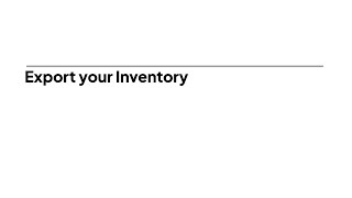 Full Export a CSV or PDF of your portfolio inventory News