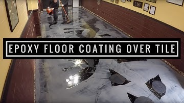 Metallic Epoxy Floor Coating Tutorial Over VCT Tile