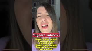 Signore Salvami - TriCanto | Preghiera in Canto | #shorts #shortsyoutube #shortsvideo