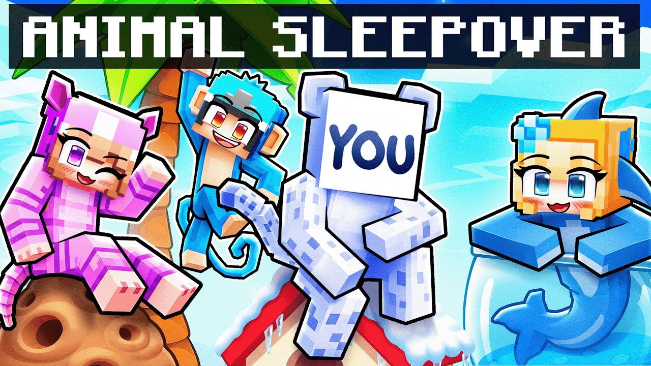 You're Having a ANIMAL SLEEPOVER in Minecraft!