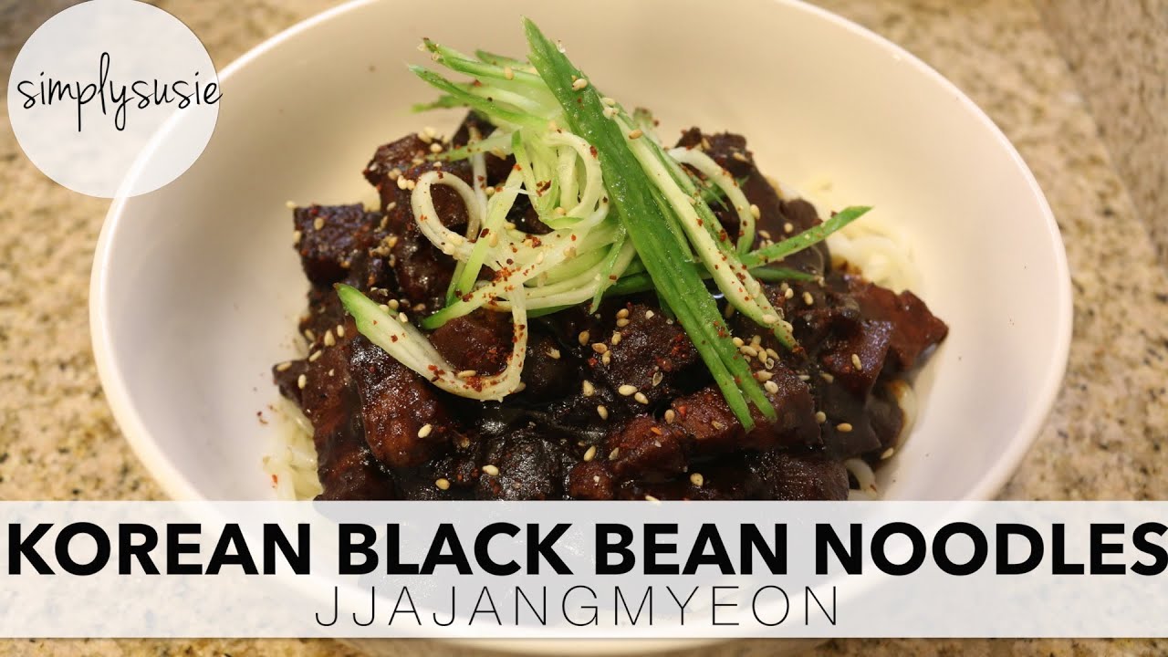 HOW TO MAKE KOREAN BLACK BEAN NOODLE JJAJANGMYEON 짜장면 YouTube