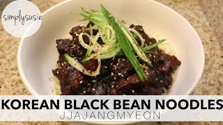 How To Make Korean Black Bean Noodle Jjajangmyeon 짜장면