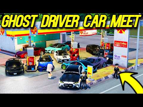 I Went To My First Ever CAR MEET In Ghost Driver Roblox!