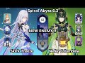NEW !! C0 Nefer Columbina & C0 Skirk Freeze - Spiral Abyss Floor 12 Genshin Impact 6.3