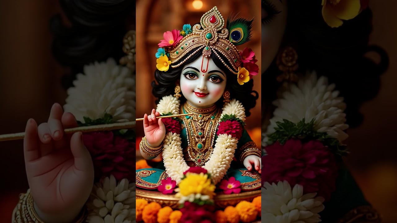 Jay shree Krishna 🚩🚩 #love #aishorts #aiart #funny #aibhakti #sorts #aistory #live #song #hindisong