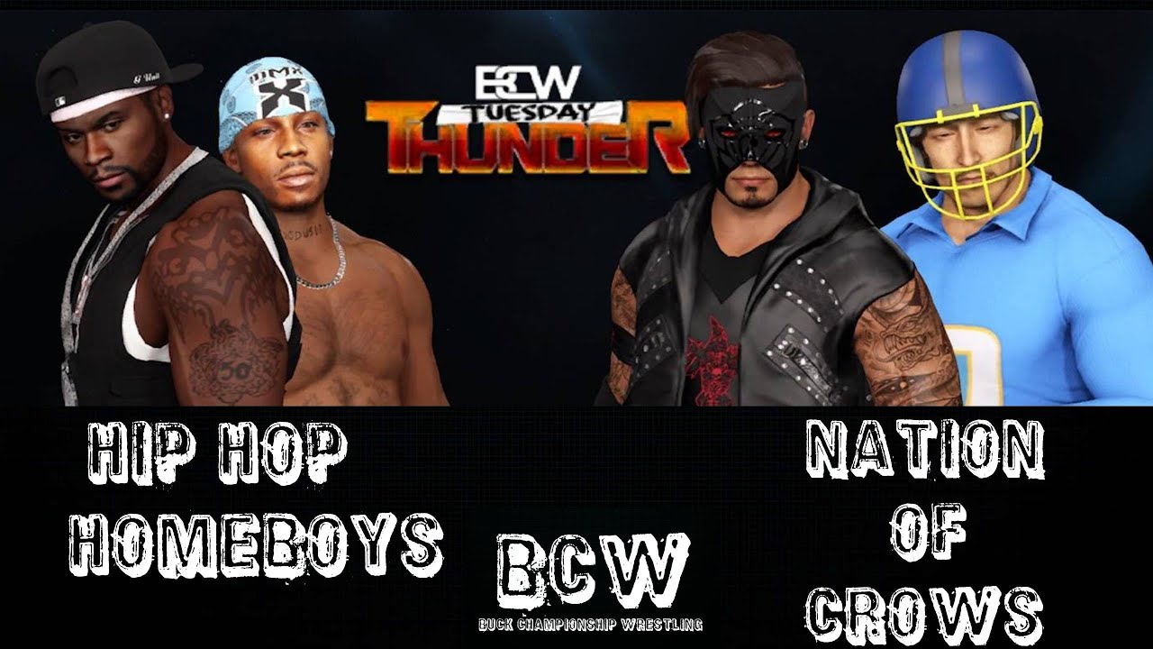 BCW, BUCK CHAMPIONSHIP WRESTLING! Nation of Crows vs Hip Hop Homeboys ...