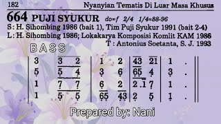 Download lagu Puji Syukur (PS 664 - instrumen) BASS