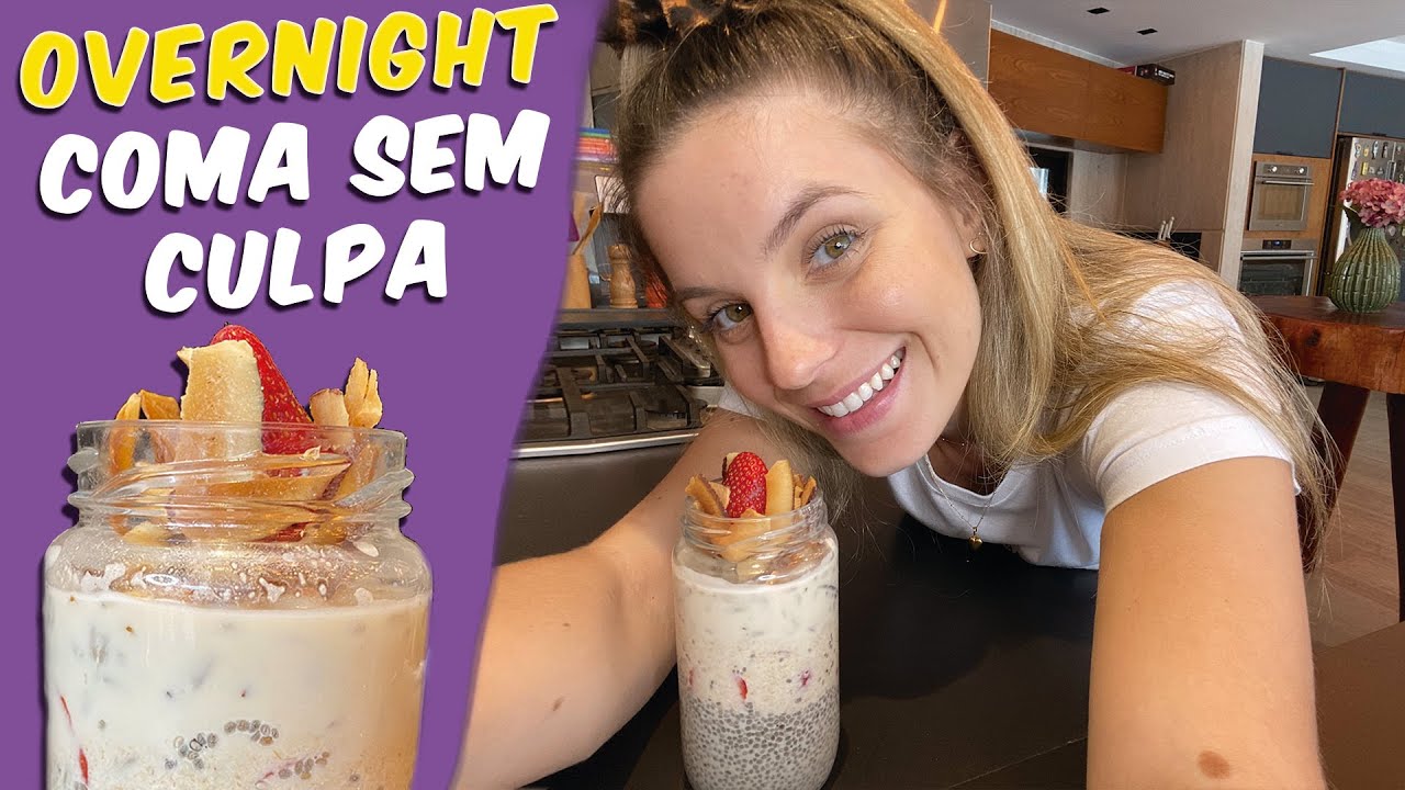 OVERNIGHT OATS COM PASTA DE AMENDOIM OU CASTANHA | CAFÉ DA MANHÃ SIMPLES