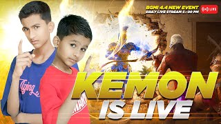 🚨 BGMI 4.4 UPDATE LIVE STREAM 🔥 TODAY'S GAMEPLAY, LIVE CHAT & SQUAD MATCHES | KEMON IS LIVE