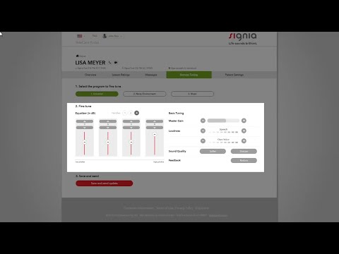 How to perform basic remote tuning via TeleCare Portal | Signia Hearing Aids