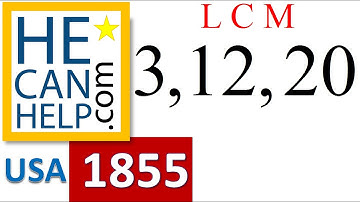 1855 {HECANHELP.COM} LCM in about 2 Minutes Least Common Multiple Developmental Math