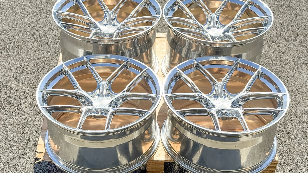 WD FORGED AS5-GT IN BRUSHED POLISHED GLOSS CLEAR- JUST BEAUTIFUL!!