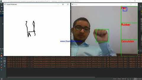 Virtual Whiteboard using OpenCV and Keras