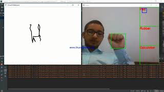 Virtual Whiteboard using OpenCV and Keras