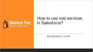How to use rest apex/services in Salesforce?