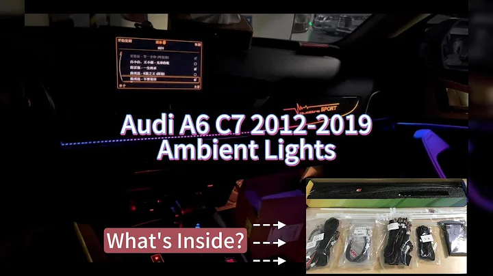 Audi A6 C7 2012-2019 Rainbow Ambient Lighting Unbox