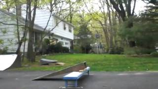 Kickflip  off a sketchy kicker