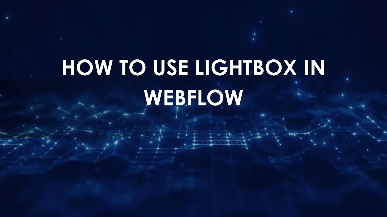 Как использовать лайтбокс в Webflow