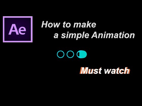 How to make a simple animation in after effects __loading bubbles after effects