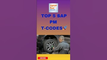 Top 5 SAP PM T-Codes | Plant Maintenance Essentials in 1 Minute #sap #erp #trending #viral #jobs