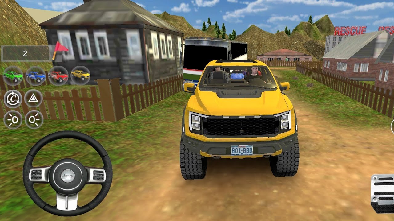 JEEP 4X4 DRIVING 3D - YELLOW JEEP DRIVING OFFROAD | JEEP MUD RACING 3D | CAR GAME 2026