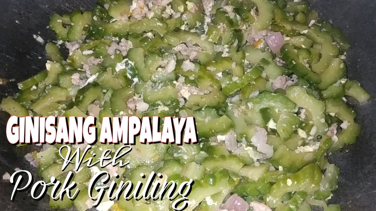 AMPALAYA WITH PORK GINILING Lutong Pinoy YouTube