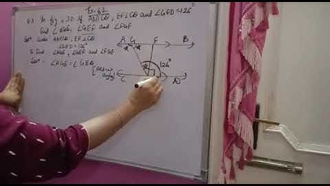 In fig.6.30,if AB is parallel to CD,EF is perpendicular to CD and angleGED=120° class9 EX. 6.2 QUE 3