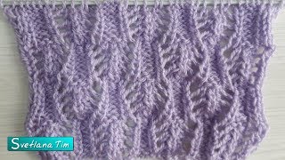Ажурный узор КОЛОКОЛЬЧИКИ. Вязание спицами # 562 Ажурный узор КОЛОКОЛЬЧИКИ. Вязание спицами # 562