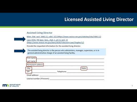 Assisted Living License: License Assisted Living Director