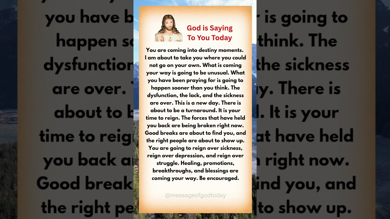 A Message From God You Needed to Hear Today || God's message 