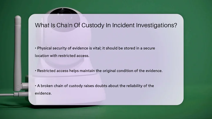 What Is Chain Of Custody In Incident Investigations? - SecurityFirstCorp.com