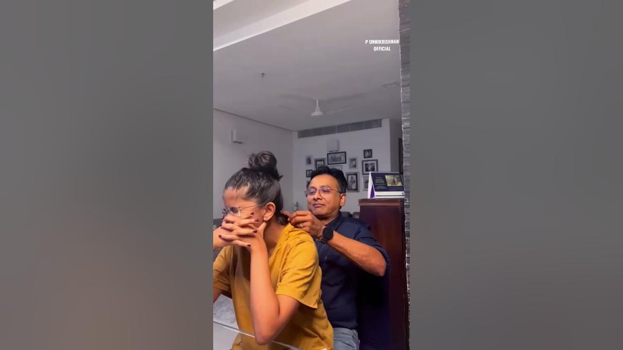 “BRAIDING MY DAUGHTER’S HAIR WAS A NEW EXPERIENCE” #utharaunnikrishnan #unnikrishnan