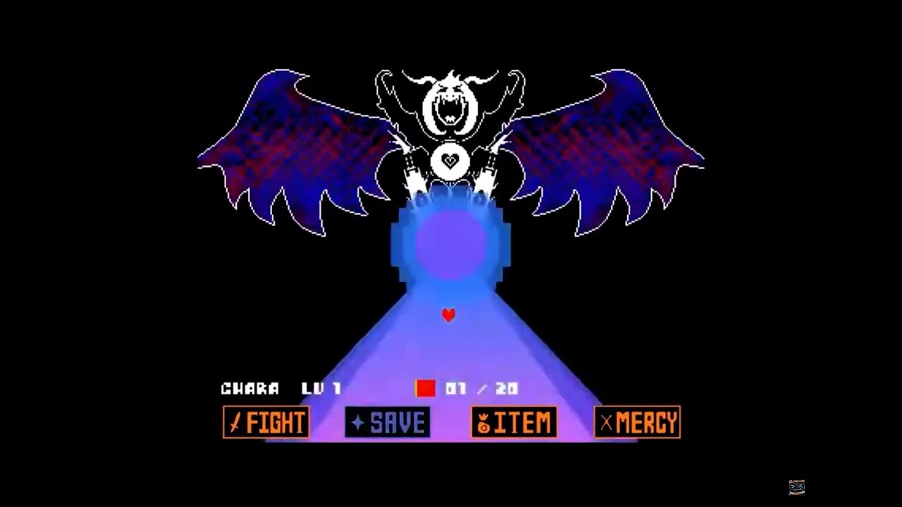 what the humans on the surface saw during the Asriel fight