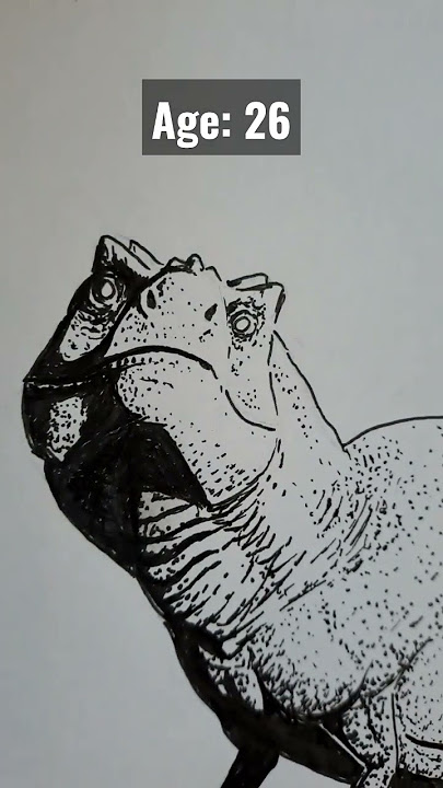 Evolution of my T-Rex Drawing