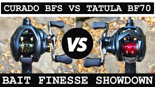DAIWA TATULA BF70 VS SHIMANO CURADO BFS!!! Bait Finesse Reel SHOWDOWN