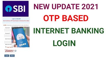 how to login in sbi internet banking using otp | sbi internet banking login using otp | new update