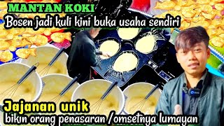 KOKI  BANTING SETIR !!  JUALAN MINIM PESAING!!DI KASI TAU CARA BIKINYA JAJANANA UNIK OMSETNYA JUTAAN