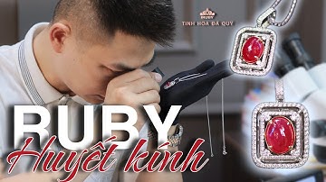 Mặt dây ruby huyết kính Lục Yên tuyệt đẹp - Ms Quyên Việt Kiều Úc