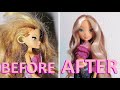 Second Hand Winx Doll Make-Over: Flora Hair Reroot [Winx Club]